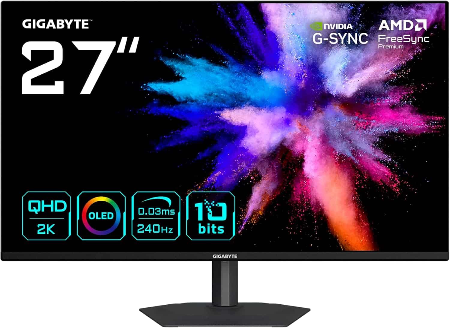 Écran gamer GIGABYTE GO27Q24A 27 pouces QD-OLED